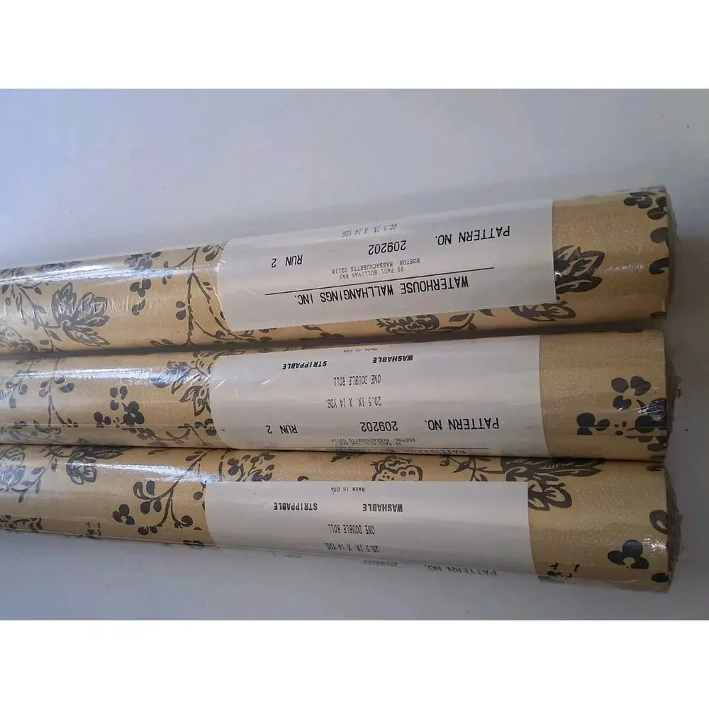 Waterhouse Wallhangings Cape Cod Floral WH209 CHARCOAL/MUSTARD. Price Per 1 Yard